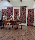 茨城県の染色作家石山修の展覧会at喫茶くらや