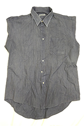 藍染めリメイク ブラウス After